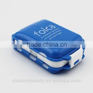 Portable Medicine Plastic Box,8 Case Medicine Box/Folding Three Section Sealing Storage Box thumbnail-4