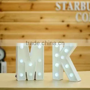 Direct Manufacture of Illuminated Vintage Letter Light With Battery Power for Room Decoration thumbnail-3