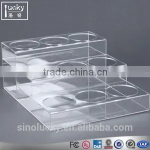 Acrylic 3 Tires Home Kitchen Seasoning Jar Bottle Display Bottle Rack thumbnail-1
