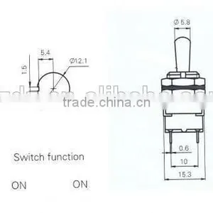 Machinery Rocker Switch,on-off-on Rocker Switch Single-pole Double-throw Type thumbnail-3