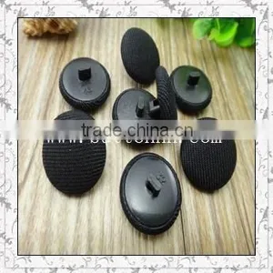 Fashion Garment Accessory Black Fabric Covered Button thumbnail-1