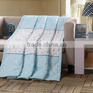 Hot-selling Brushed Microfiber Polyester Reversible Cashmere Silk Fitted Quilt / Comforter / Duvet thumbnail-1