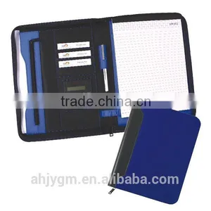 Popular 34*25cm Red / Blue Color PVC Agenda/Notebook. thumbnail-1