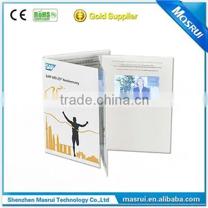 Custom CYMK Printing Digital Video Player LED Business Card With LCD Screen thumbnail-4