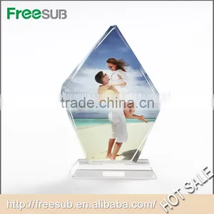 Freesub BSJ10B L150*H220*W40mm Big Ice Hill Screen Blank 3D Sublimation Personalized Crystal Frames thumbnail-1