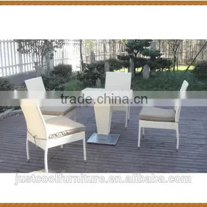Square Table Rattan Dining Set Alu Base thumbnail-1