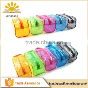 Wholesale Fashion Custom Korean Cosmetic Transparent Pvc Pencil Bag With Zipper Closure thumbnail-1