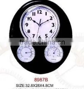 Colorful Plastic Weather Station Wall Clock thumbnail-3