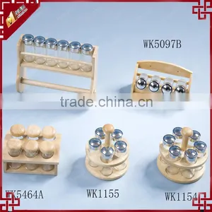 Multifunctional Kitchen Beech Spice Rack thumbnail-1
