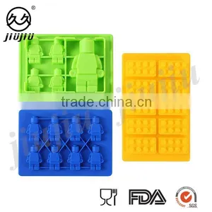 Lego Robot Building Brick and Figure Silicone Ice Cube Tray/cake,baking Mold thumbnail-1