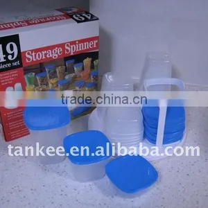 Kitchen Storage Bins Plastic Jar Spice Jar Food Storage Box Grain Bins Kitchen Accessories thumbnail-2
