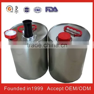 China Round Petrol Tin Can With Chemical Round Tin thumbnail-1