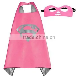 4 Different Superheros Cape and Mask With Wristbands Costumes Set For Girls thumbnail-2