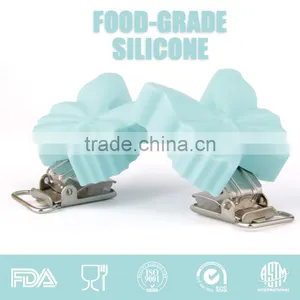 Wholesale New Product Silicone Butterfly Clip Accessories Teether Chain thumbnail-5