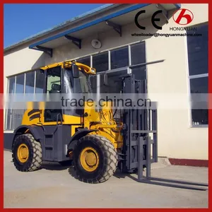 4WD Forklift Truck New Design Rough Terrain Forklift / Wheel Hub Forklift/forklift thumbnail-1