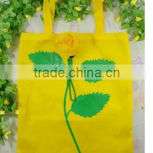 Polyester Shopping Bag, Rose Foldable Bag, Polyester Bag, Folding Bag thumbnail-1
