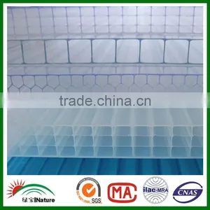 Bayer Polycarbonate Resin High Light Transmission pc Hollow Sheet With 10 Years Warranty thumbnail-3