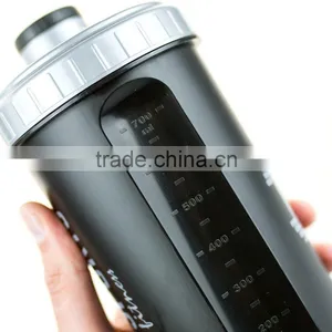 Whole Custom 700ml 24ounce Amazon Hot Sale Protein/whey/aminio Acid BPA Free Shaker Bottle Mixer With Top Closer thumbnail-3