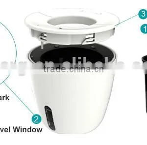 Easygrow Double Pot Self-watering Flower Pot With Water Level Window thumbnail-3