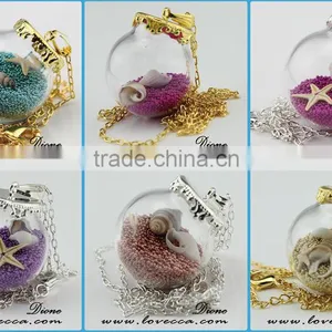 Hollow Decorative Clear Glass Ball for Making Diy Jewelry thumbnail-5