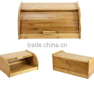 Bamboo Wood Bread Box,kitchen Bread Box, Bread Box thumbnail-5