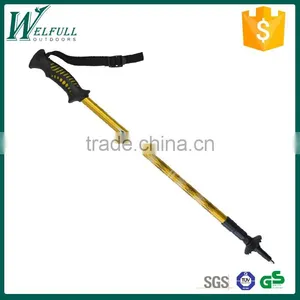Aluminum Trekking Pole, TPR Handle, Internal Lock, 3 Sections SZ15511 thumbnail-1