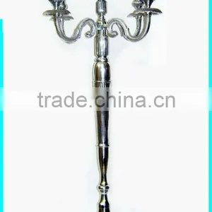 Nickle Plated Tall Wedding Candelabra thumbnail-1