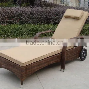 Garden Wicker Sun Loungers thumbnail-1