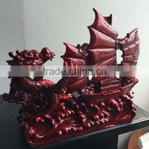 Resin Sailing Boat Sculpture thumbnail-2