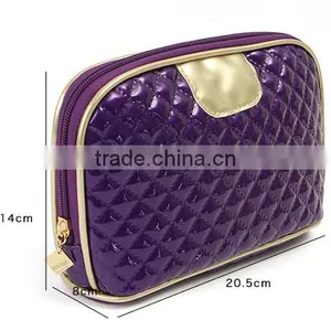 Promotional Items PU Leather Women Cosmetic Bag Sets Travel Wash Bag Toiletry Bag Leather Pouch thumbnail-1