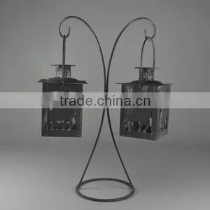 Metal Stand With Two Christmas Deer Lantern thumbnail-4