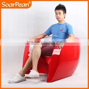 Modern Appearance Special Fiberglass Low Arm Dining Chair thumbnail-1