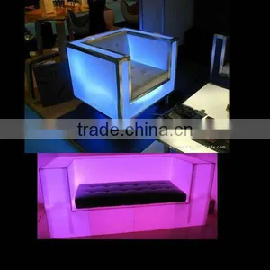 OEM Available Rechargeable 16 Color Growing LED Furniture LED Restaurant Sofa thumbnail-2