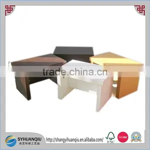 Hot Sell Handmade Colorful Painted Green Wooden Child's Stool thumbnail-6