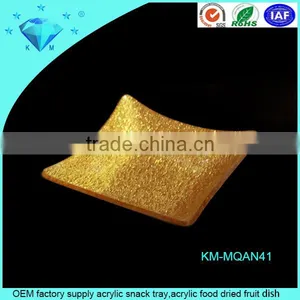 Wholesale Custom All Sizes Gold or Silver Acrylic Fruit Plate thumbnail-5