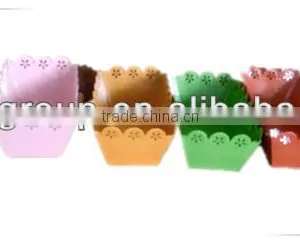 Galvanived Zinc Sqaure Flower Pots Planter Pots thumbnail-1