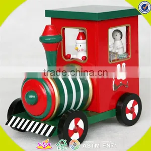 Wholesale Baby Wooden Locomotive Music Box Fashion Kids Wooden Locomotive Music Box Wooden Locomotive Music Box W07B021 thumbnail-1