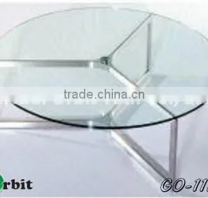 Hot Selling Round Living Room Furniture Glass Tea Table, Modern Coffee Table thumbnail-1