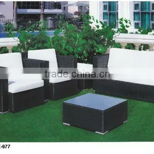 Black Resin Wicker Outdoor Furniture thumbnail-1