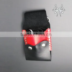 Black Salon PU Leather Hairdressing Scissors Clips Hair Cutting Combs Holster Holder Case Pouch Bag Barber thumbnail-2