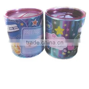 Hot Sale Round Coin Bank With PVC/PET Lid thumbnail-1