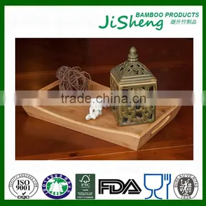 Hot Sell Top Quality Bamboo Serving Tray With Handles: Serve Food, Coffee or Tea, or Use as a Party Platter thumbnail-6