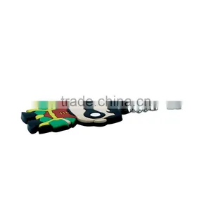 China Manufacturer Custom Logo Rubber Pvc Keychain.soft Pvc Silicone Keyring thumbnail-3