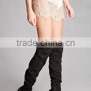 Sexy Ladies Shorts Eyelash Lace Scalloped Hem Satin 100% Polyester Shorts Extender thumbnail-3