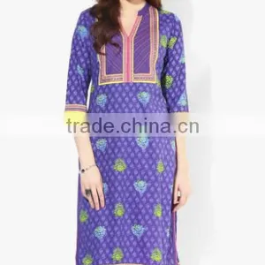 2016 New Handmade India Sarees Women Ethnic Cotton Embroidery Midi Dress thumbnail-2