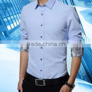 100% Cotton Mens Shirts With New Stylish OEM Long Sleeve Shirts for Men Suitable thumbnail-3