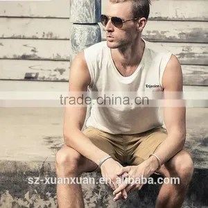 Wholesale Cheap American Style Black Running Men Vest thumbnail-2