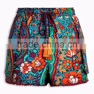 MGOO New Arrival Quick Dry Convertible Pants Custom Printed Tied With The Rope Shorts Women thumbnail-3