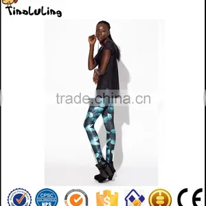 Leggings Slim Women Purple NEW YORK SKYELINE THE GREAT WAVE JELLYFISH Aquarium Beach Leggings Pants thumbnail-1