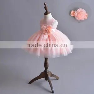 2018 New Baby Cute Dress Kids Girls Dress 4 Colors 1year Old Birthday Dresses thumbnail-6